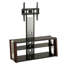 Wood and Glass TV Stand for 32-55-inch TV