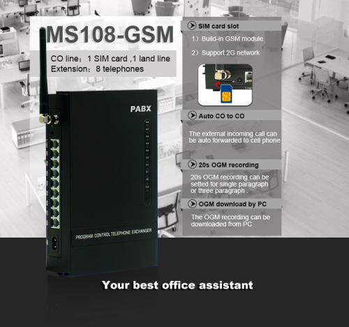 Excelltel Whole Sale GSM PBX MS108-GSM