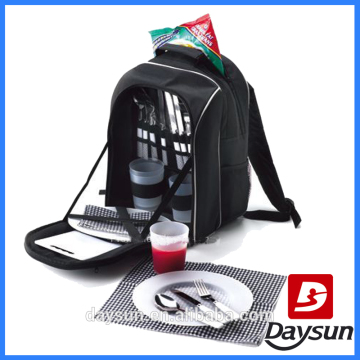 4 Person Picnic Backpack Set with Insulated Compartment