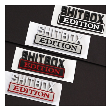 Abs Shitbox Edition Chrome Auto Sticker Badge Emblem
