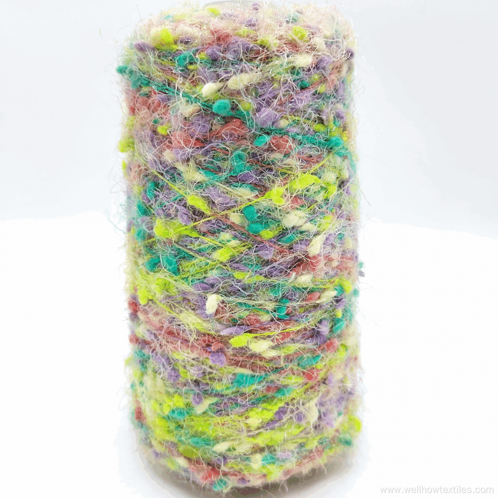 SPACE DYED FEATHER YARN DOT YARN