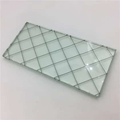 6mm Safety Fireproof Clear Wired Glass for Doors