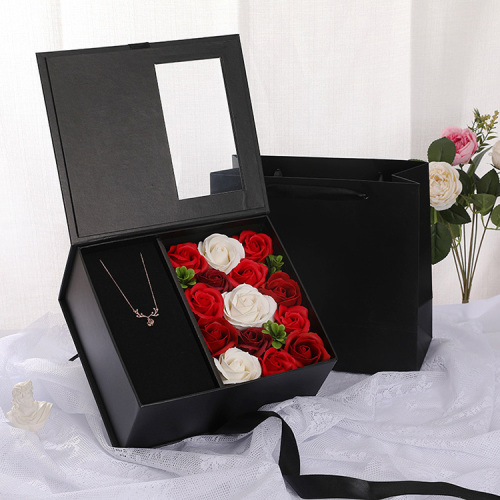 Luxe raam cadeau sieraden bloemenboxen op maat