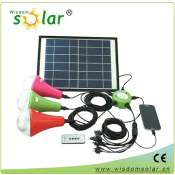 Solar Lamp indoor lighting with technical solar panel