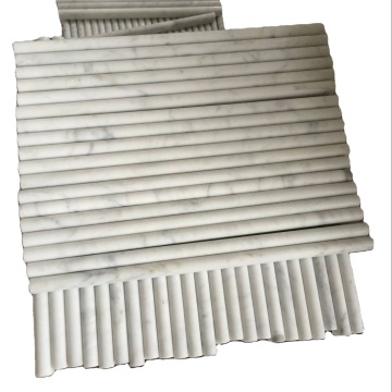DTH Stone Carrara White Marble Border Design สำหรับพื้น