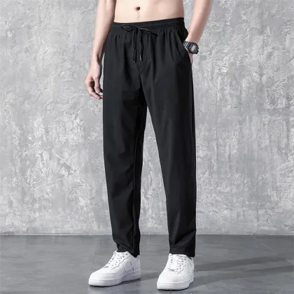 2024 Autumn Fashion: Loose Ankle Pants in Thin Ice Silk