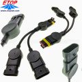 Custom Waterproofing M8 Sensor Cable Splitter Y Type