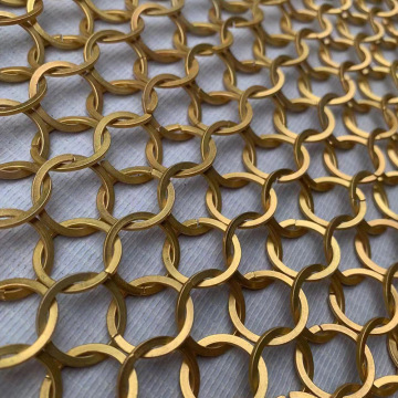Stainless Steel Ring Wire Mesh Fabric Curtain