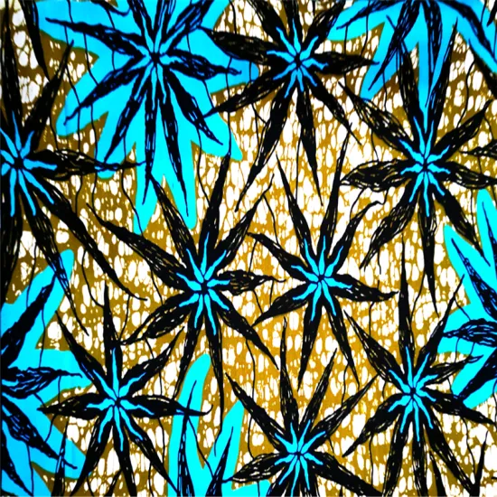 Smooth Anti-wrinkle Africa Wax Printed Polyester Fabrics