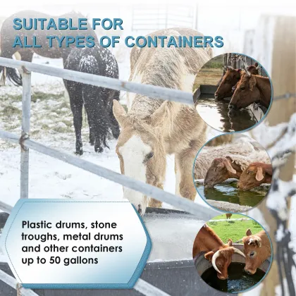 500W De-Icer Submersible Bird Bath Heater for Livestock and Poultry