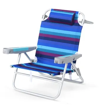 Adjustable Aluminum Lightweight Portable Folding Sun Beach Chair