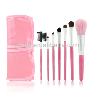 Free shipping Makeup Tools 7pcs Make brush classical Practice Makeup Brushes Pink Golden Makeup Brush