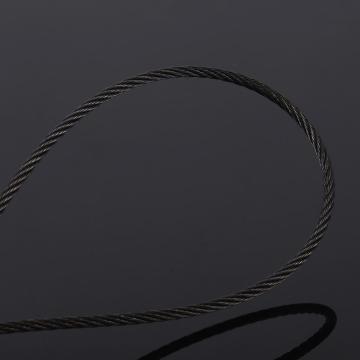 Cable de acero sin soporte de óxido negro 1x19
