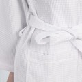 100% cotton spa robe waffle weave bathrobe