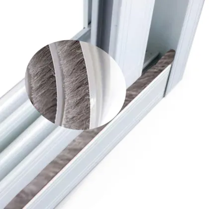 Flexible Dust Proof Adhesive Glass Door Weather Strip for Household Windows and Doors
