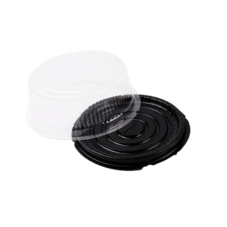 Disposable Round Plastic Blister Cake Box Packaging