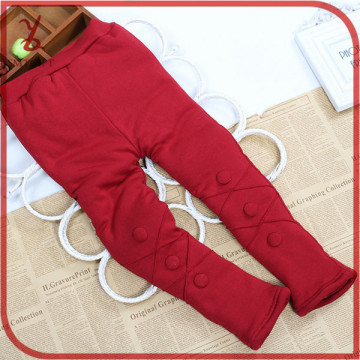Free shipping YM23 winter children girls plus thick velvet warm solid color leggings