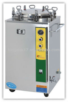 Digital display automatic vertical pressure steam sterilizer with hand wheel quick-open door