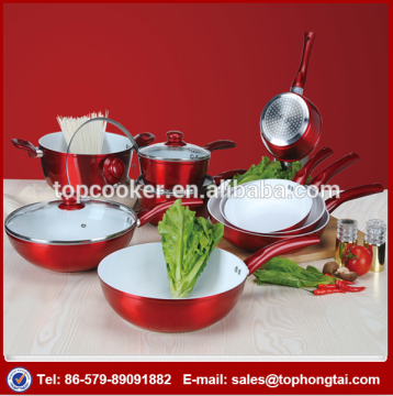 Forged Aluminum Metallic painting Cookware Set