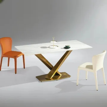 Modern Minimalist Slate Countertop Dining Table: High Quality Light Luxury Rectangle Design