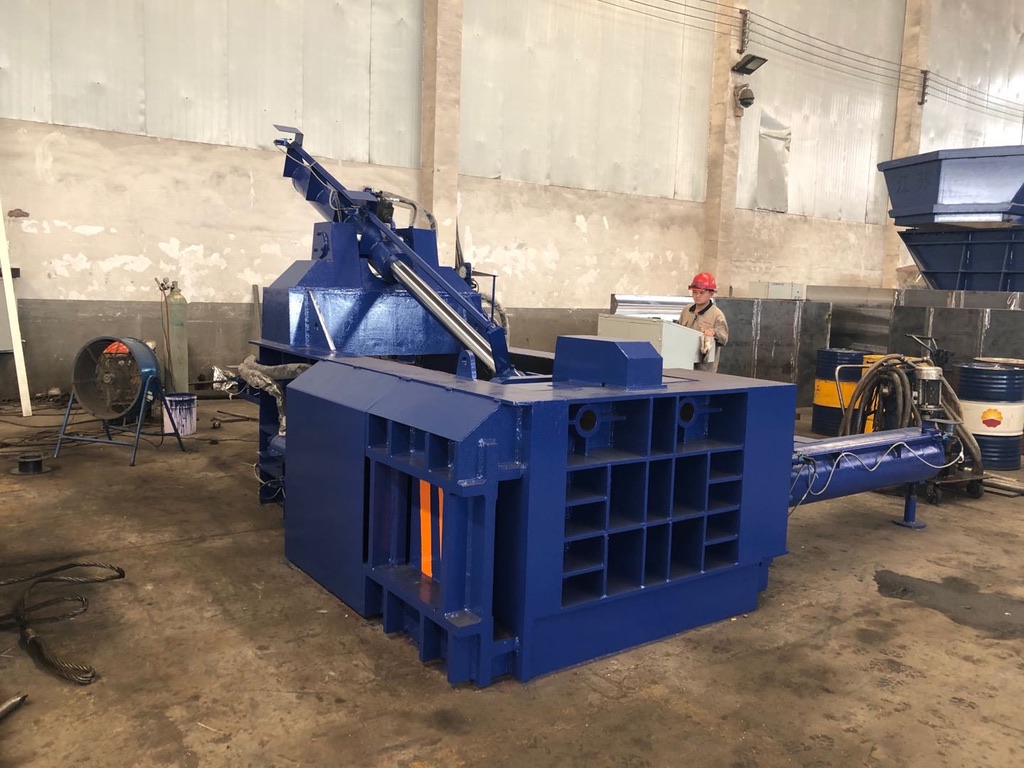 Hydraulic Automatic Push-out Metal Baler for Scrap Aluminum