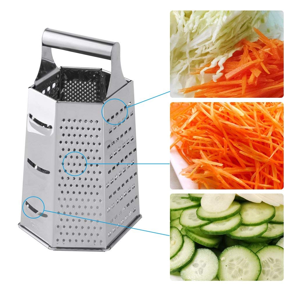 6 side cheese grater