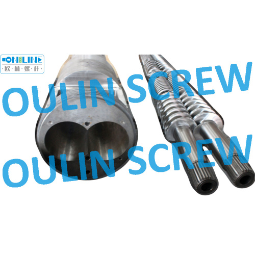 Cincinnati Cmt68 Twin Conical Screw and Barrel for PVC Pipe, Sheet, Profiles, Foam, Granulation