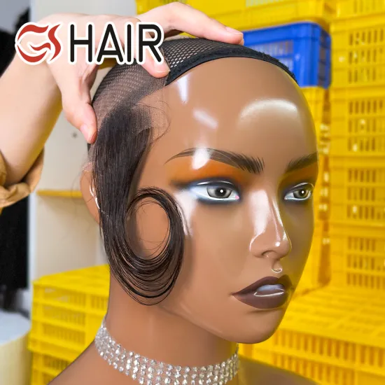 HD Lace Frontal Closure - GS New Design Reusable Transparent Lace Baby Hair Edges with Stripes