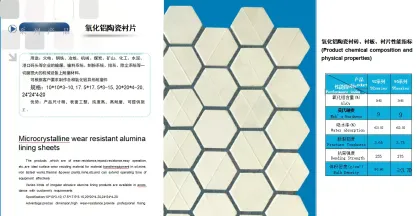 Microcrystalline alumina lining sheet for ball mill
