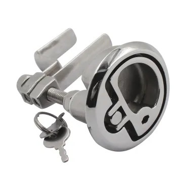 Stainless steel 316 boat locking Marine Hardware pull Hatch Latches Turning Lock Lift Handle Slam Latch