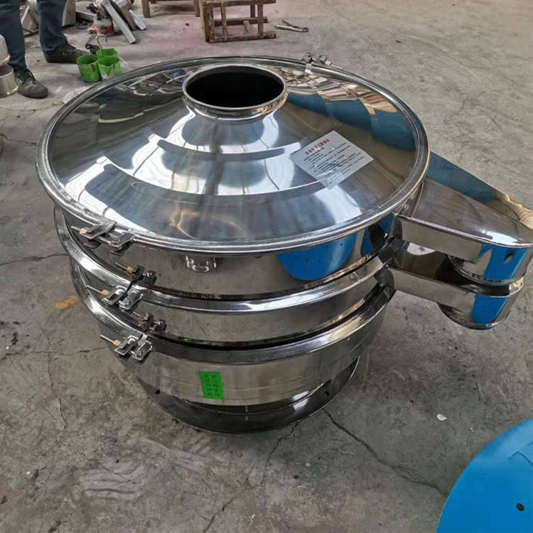 New Industrial Steel Vibrating Screen with Motor & PLC for Bread Processing - 1 Year Warranty