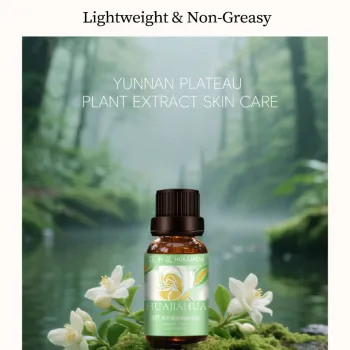 HUAJIAHUA Ganlin Jasmine Facial Oil, Low-Temp Distilled Natural Jasmine Face Essential Oil, Moisturizing Smoothing Face Oil for