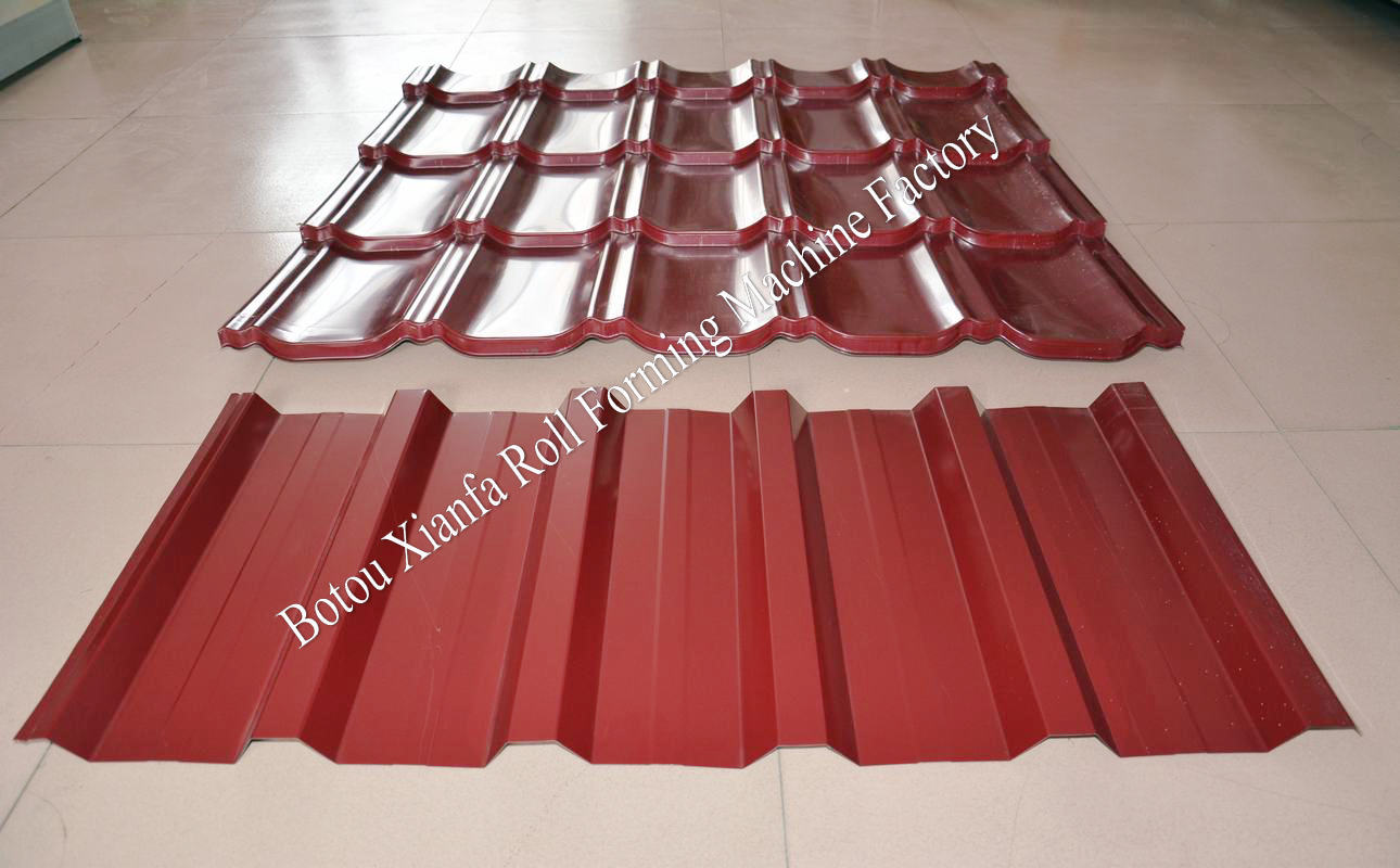 glazed tile roofing machine