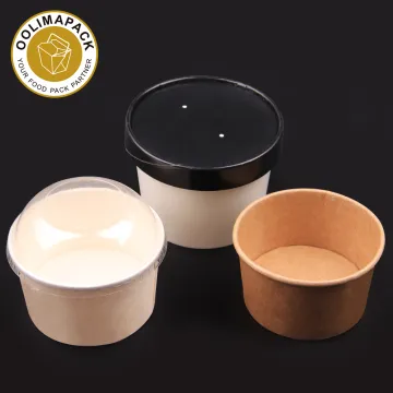 Disposable Paper Containers for Food Service: Ice Cream, Frozen Yogurt, and Soup Cups