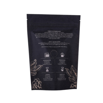 Sac noir de qualité alimentaire Kraft Paper Recyclable HEALSEAL