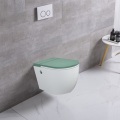 WC di bidet coreano europeo a forma rotonda all&#39;ingrosso igienico senza serbatoio in ceramica