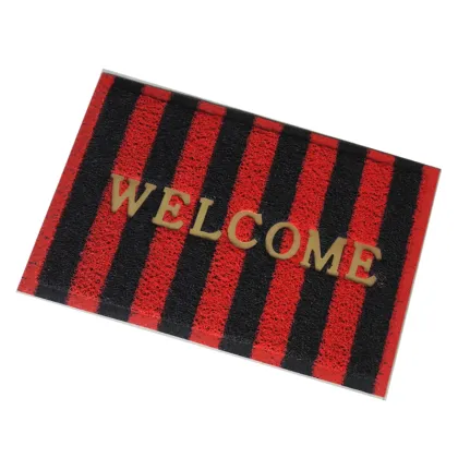 Fashion pvc coil door mat colorful