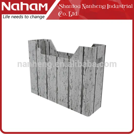 NAHAM Office Wooden Grain a4 Paper Folding File Document Holder