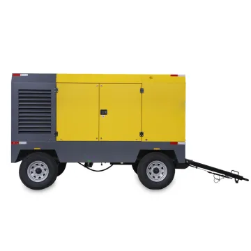 portable diesel engine driven screw air compressor