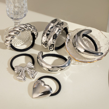 European Fashion Light Luxury 316L Stainless Steel Hair Clip Set - New Design 2024 for Women Jewelry