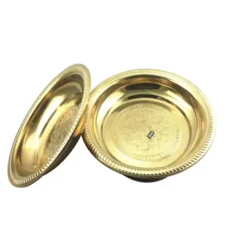 Gold Wedding Stainless Steel Plate Metal Plate