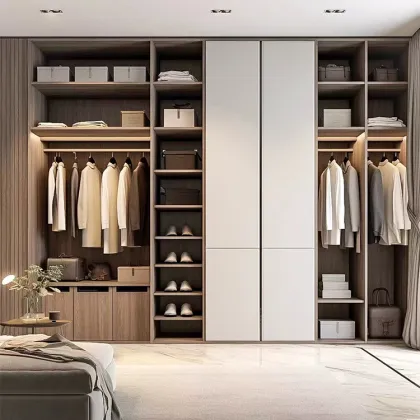 Modern Simple Wooden Combination Wardrobe Closet