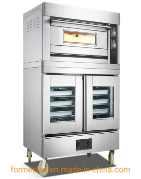 1-Deck 2-Trays Gas Deck Oven Fermentation Case All in One Gas Layered Oven Bakery