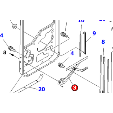 423-56-21570 REGULATOR,L.H for wa450
