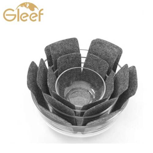 Hot Pan Protectors kitchen hot pan mat felt polyester pan protector Supplier