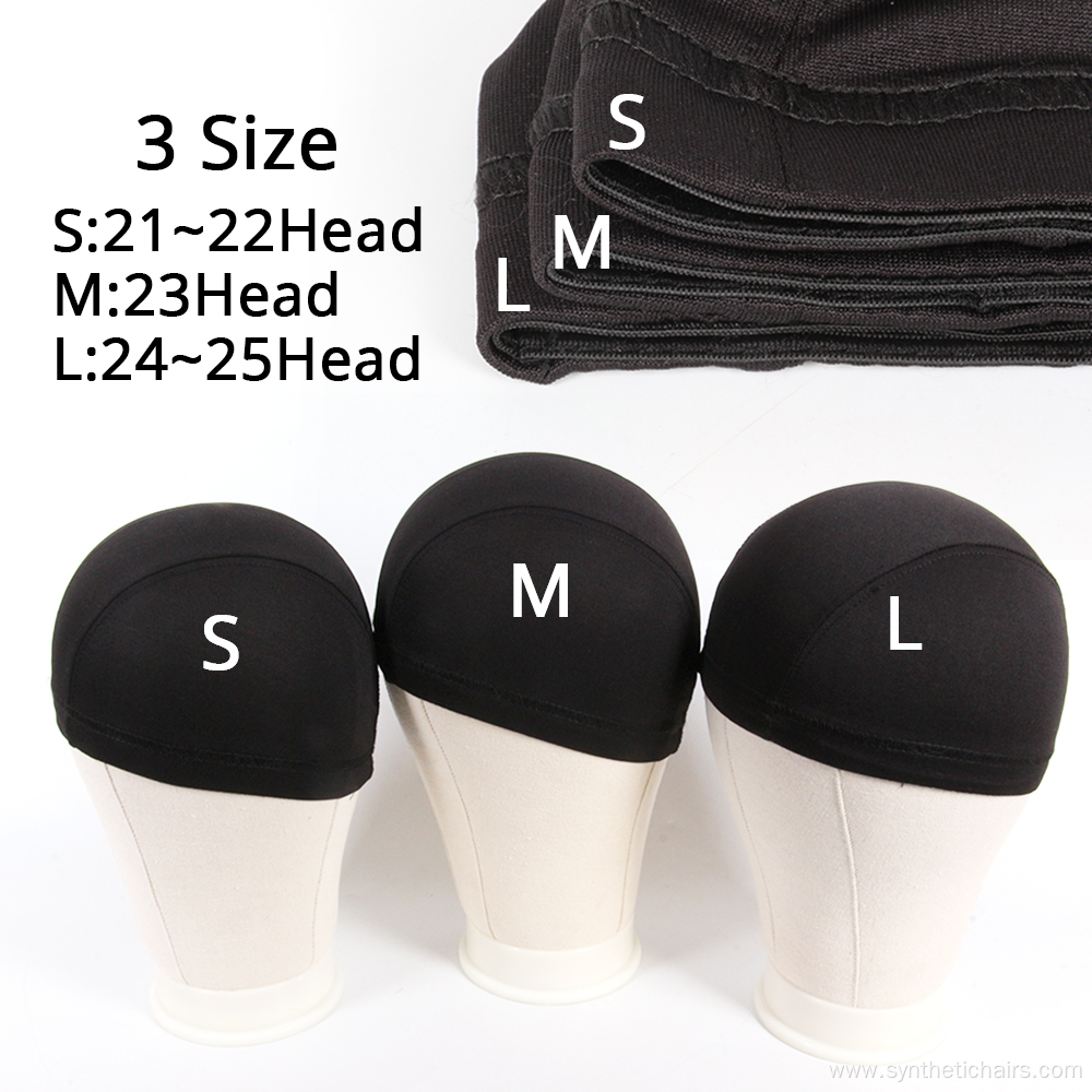 Black Spandex Dome Wig Cap For Making Wigs