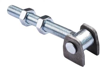 gate Hinge with long bolt and adjustable nut