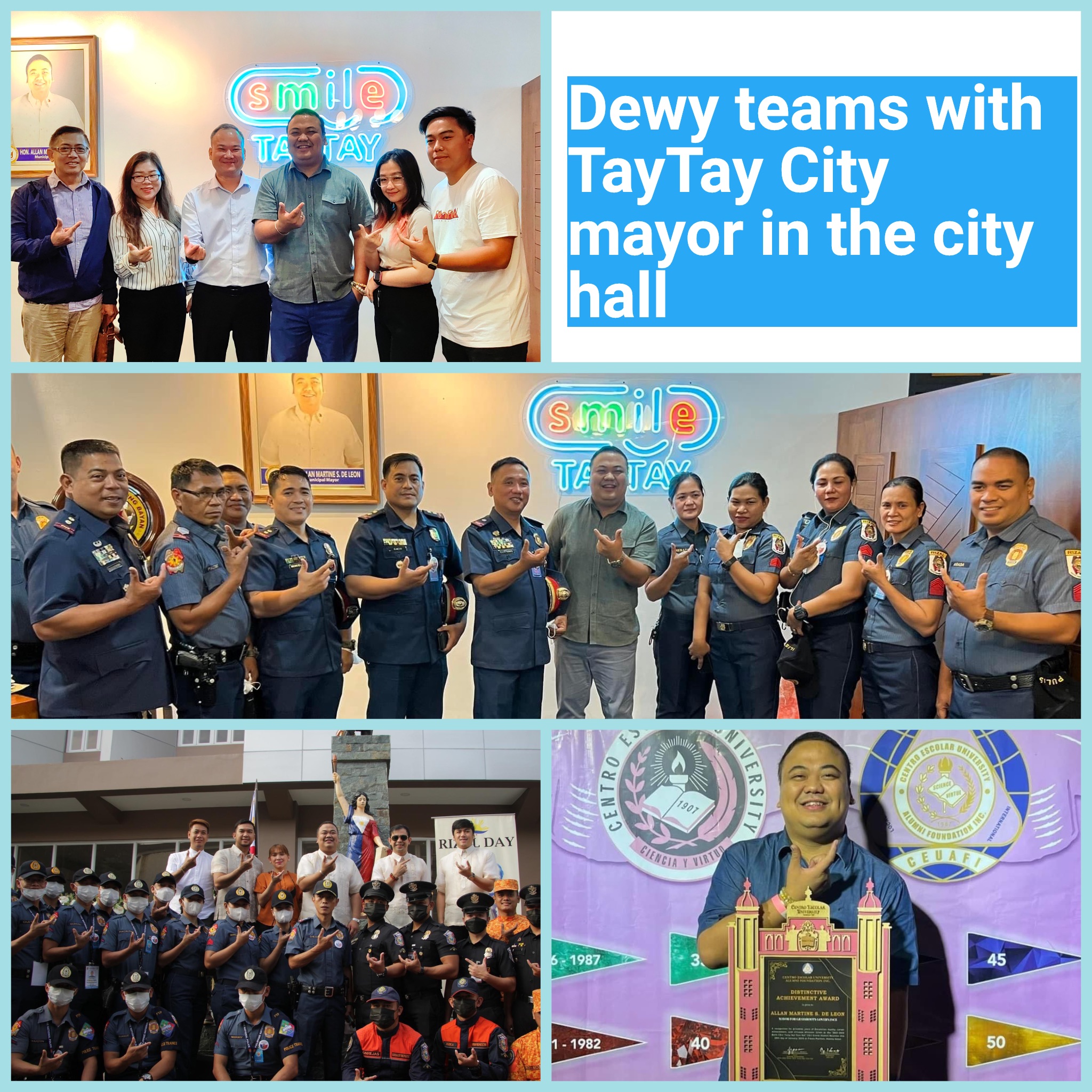 Apresentação do projeto da fonte para representantes da cidade de Taytay