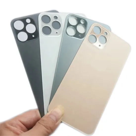Customizable Big Hole Back Glass Covers for iPhone Models: 11, 12 Pro Max, XR, X, XS