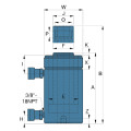 Double Acting Hydraulic Jack Hydraulic Cylinder 30 tons